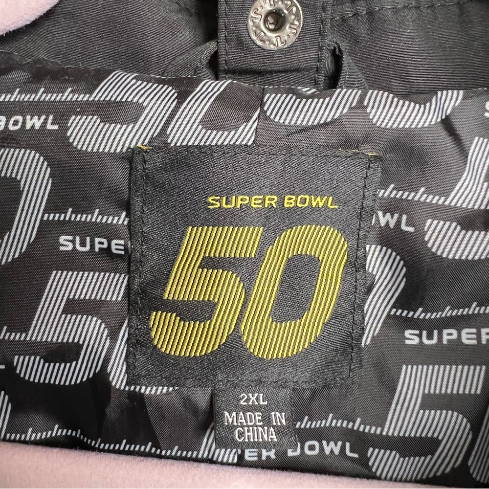 NFL Super Bowl 50 Golden Anniversary Quilted Winter Coat - Picture 6 of 14